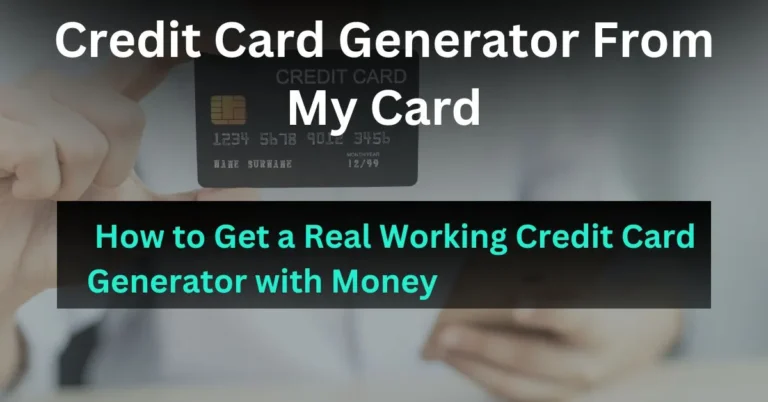 credit card generator from my card